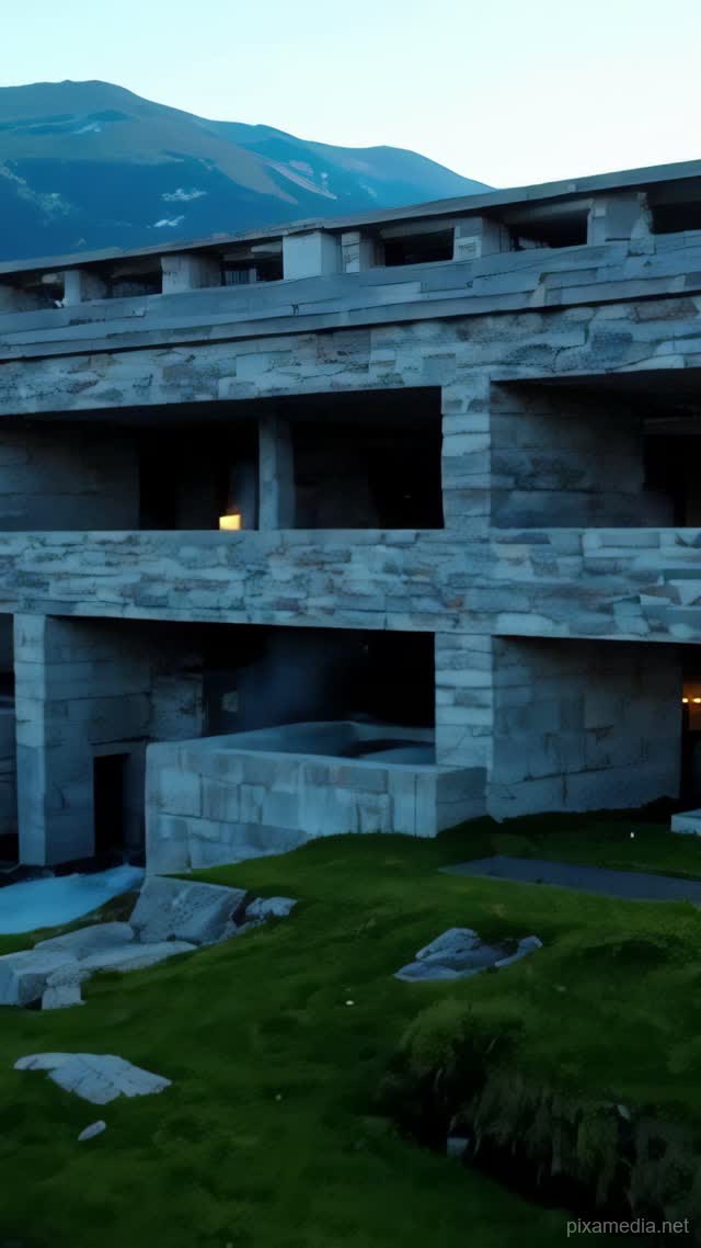 Stone Veins of Vals - Architecture & Interior AI stock